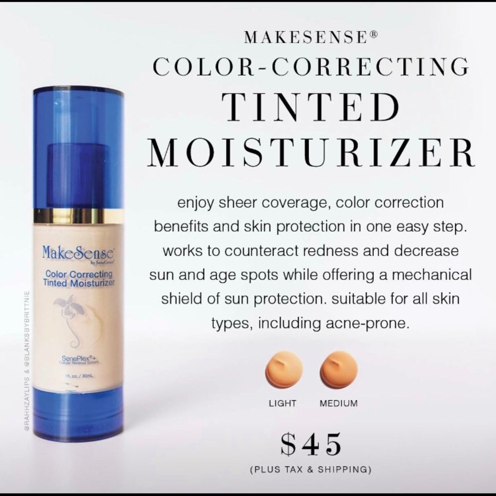 Light CCTM (color correcting tinted moisturizer)